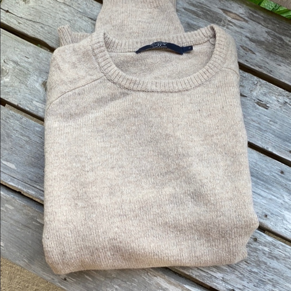 J. Crew tan sweater